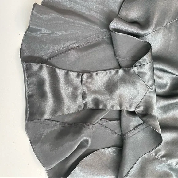 Vintage Victorias Secret Nighty Body Suit Silky Plunge Covered Button Black - Picture 11 of 15